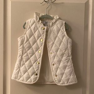 Crown & Ivy Toddler Girls White Vest